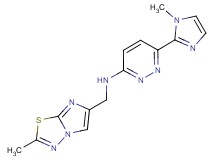 6-(1-methyl-1H-imidazol-2-yl)-N-[(2-methylimidazo[2,1-b][1,3,4]thiadiazol-6-yl)methyl]pyridazin-3-amine