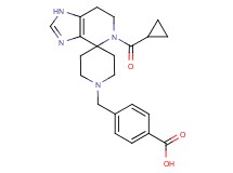 4-{[5-(cyclopropylcarbonyl)-1,5,6,7-tetrahydro-1'H-spiro[imidazo[4,5-c]pyridine-4,4'-piperidin]-1'-yl]methyl}benzoic acid