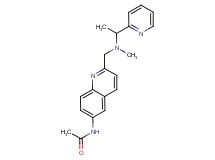 N-(2-{[methyl(1-pyridin-2-ylethyl)amino]methyl}quinolin-6-yl)acetamide