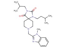 3-isobutyl-8-[(1-methyl-1H-benzimidazol-2-yl)methyl]-1-(3-methylbutyl)-1,3,8-triazaspiro[4.5]decane-2,4-dione