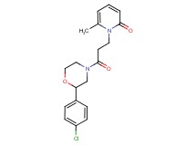 1-{3-[2-(4-chlorophenyl)morpholin-4-yl]-3-oxopropyl}-6-methylpyridin-2(1H)-one