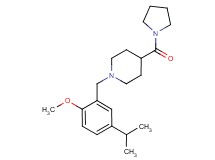 1-(5-isopropyl-2-methoxybenzyl)-4-(pyrrolidin-1-ylcarbonyl)piperidine