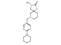 7-[(2-cyclohexylpyrimidin-5-yl)methyl]-3-methyl-1-oxa-3,7-diazaspiro[4.5]decan-2-one
