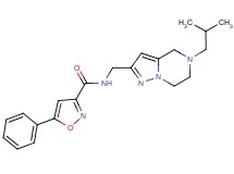N-[(5-isobutyl-4,5,6,7-tetrahydropyrazolo[1,5-a]pyrazin-2-yl)methyl]-5-phenylisoxazole-3-carboxamide