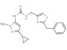N-[(2-benzyl-1,3-thiazol-4-yl)methyl]-N'-(3-cyclopropyl-1-methyl-1H-pyrazol-5-yl)urea