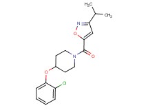 4-(2-chlorophenoxy)-1-[(3-isopropyl-5-isoxazolyl)carbonyl]piperidine
