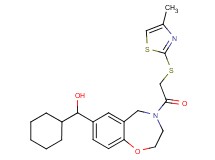 cyclohexyl(4-{[(4-methyl-1,3-thiazol-2-yl)thio]acetyl}-2,3,4,5-tetrahydro-1,4-benzoxazepin-7-yl)methanol