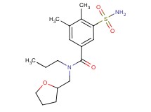 3-(aminosulfonyl)-4,5-dimethyl-N-propyl-N-(tetrahydrofuran-2-ylmethyl)benzamide