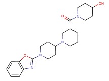 1-{[1'-(1,3-benzoxazol-2-yl)-1,4'-bipiperidin-3-yl]carbonyl}piperidin-4-ol