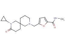 5-[(8-cyclopropyl-9-oxo-2,8-diazaspiro[5.5]undec-2-yl)methyl]-N-methyl-2-furamide