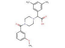 (3,5-dimethylphenyl)[4-(3-methoxybenzoyl)piperazin-1-yl]acetic acid