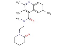 N,2,3,6-tetramethyl-N-[2-(2-oxo-1-piperidinyl)ethyl]-4-quinolinecarboxamide