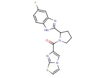 5-fluoro-2-[1-(imidazo[2,1-b][1,3]thiazol-6-ylcarbonyl)-2-pyrrolidinyl]-1H-benzimidazole