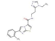 N-[2-(4-ethyl-4H-1,2,4-triazol-3-yl)ethyl]-6-(2-methylphenyl)imidazo[2,1-b][1,3]thiazole-3-carboxamide