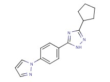 3-cyclopentyl-5-[4-(1H-pyrazol-1-yl)phenyl]-1H-1,2,4-triazole