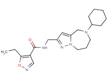 N-[(5-cyclohexyl-5,6,7,8-tetrahydro-4H-pyrazolo[1,5-a][1,4]diazepin-2-yl)methyl]-5-ethylisoxazole-4-carboxamide