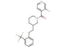 3-fluoro-4-[(3-{2-[2-(trifluoromethyl)phenyl]ethyl}-1-piperidinyl)carbonyl]pyridine