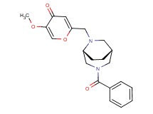 2-{[(1R*,5R*)-3-benzoyl-3,6-diazabicyclo[3.2.2]non-6-yl]methyl}-5-methoxy-4H-pyran-4-one