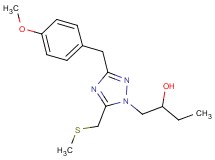 1-{3-(4-methoxybenzyl)-5-[(methylthio)methyl]-1H-1,2,4-triazol-1-yl}butan-2-ol