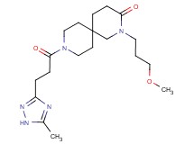 2-(3-methoxypropyl)-9-[3-(5-methyl-1H-1,2,4-triazol-3-yl)propanoyl]-2,9-diazaspiro[5.5]undecan-3-one