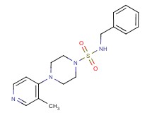 N-benzyl-4-(3-methylpyridin-4-yl)piperazine-1-sulfonamide
