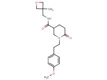 1-[2-(4-methoxyphenyl)ethyl]-N-[(3-methyl-3-oxetanyl)methyl]-6-oxo-3-piperidinecarboxamide