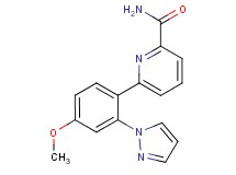 6-[4-methoxy-2-(1H-pyrazol-1-yl)phenyl]pyridine-2-carboxamide