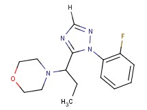 4-{1-[1-(2-fluorophenyl)-1H-1,2,4-triazol-5-yl]propyl}morpholine