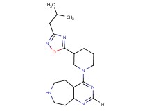 4-[3-(3-isobutyl-1,2,4-oxadiazol-5-yl)-1-piperidinyl]-6,7,8,9-tetrahydro-5H-pyrimido[4,5-d]azepine dihydrochloride