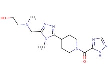 2-[methyl({4-methyl-5-[1-(1H-1,2,4-triazol-5-ylcarbonyl)piperidin-4-yl]-4H-1,2,4-triazol-3-yl}methyl)amino]ethanol