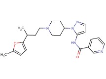 N-(1-{1-[3-(5-methyl-2-furyl)butyl]-4-piperidinyl}-1H-pyrazol-5-yl)nicotinamide