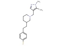 1-[(1,5-dimethyl-1H-pyrazol-4-yl)methyl]-3-[2-(4-fluorophenyl)ethyl]piperidine