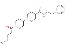 1'-(3-methoxypropanoyl)-N-(2-phenylethyl)-1,4'-bipiperidine-4-carboxamide