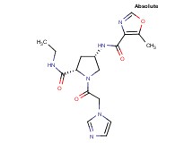 (4S)-N-ethyl-1-(1H-imidazol-1-ylacetyl)-4-{[(5-methyl-1,3-oxazol-4-yl)carbonyl]amino}-L-prolinamide