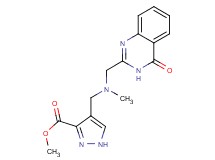 methyl 4-({methyl[(4-oxo-3,4-dihydro-2-quinazolinyl)methyl]amino}methyl)-1H-pyrazole-3-carboxylate