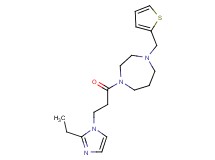 1-[3-(2-ethyl-1H-imidazol-1-yl)propanoyl]-4-(2-thienylmethyl)-1,4-diazepane