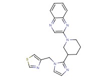 2-{3-[1-(1,3-thiazol-4-ylmethyl)-1H-imidazol-2-yl]piperidin-1-yl}quinoxaline