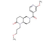 (4aS*,8aR*)-6-(2-methoxyisonicotinoyl)-1-(3-methoxypropyl)octahydro-1,6-naphthyridin-2(1H)-one