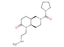 rel-(4aS,8aR)-1-[2-(methylamino)ethyl]-6-(1-pyrrolidinylcarbonyl)octahydro-1,6-naphthyridin-2(1H)-one hydrochloride