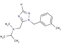 N-methyl-N-{[1-(3-methylbenzyl)-1H-1,2,4-triazol-5-yl]methyl}propan-2-amine