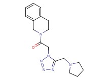 2-{[5-(1-pyrrolidinylmethyl)-1H-tetrazol-1-yl]acetyl}-1,2,3,4-tetrahydroisoquinoline