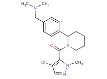 (4-{1-[(4-chloro-1-methyl-1H-pyrazol-5-yl)carbonyl]-2-piperidinyl}benzyl)dimethylamine