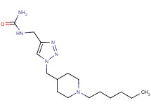 N-({1-[(1-hexylpiperidin-4-yl)methyl]-1H-1,2,3-triazol-4-yl}methyl)urea