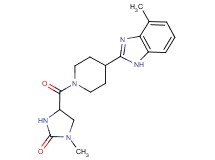 1-methyl-4-{[4-(4-methyl-1H-benzimidazol-2-yl)-1-piperidinyl]carbonyl}-2-imidazolidinone