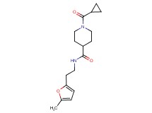 1-(cyclopropylcarbonyl)-N-[2-(5-methyl-2-furyl)ethyl]-4-piperidinecarboxamide