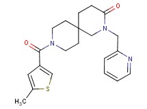 9-[(5-methyl-3-thienyl)carbonyl]-2-(pyridin-2-ylmethyl)-2,9-diazaspiro[5.5]undecan-3-one