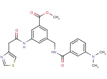 methyl 3-({[3-(dimethylamino)benzoyl]amino}methyl)-5-[(1,3-thiazol-4-ylacetyl)amino]benzoate