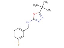 5-tert-butyl-N-(3-fluorobenzyl)-1,3,4-oxadiazol-2-amine