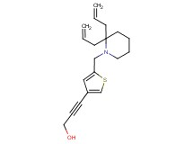 3-{5-[(2,2-diallylpiperidin-1-yl)methyl]-3-thienyl}prop-2-yn-1-ol