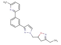 2-(3-{1-[(3-ethyl-4,5-dihydro-5-isoxazolyl)methyl]-1H-pyrazol-3-yl}phenyl)-6-methylpyridine